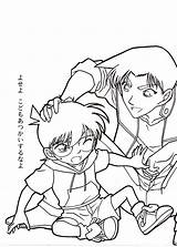 Conan Ausmalbilder Detektiv Colorare Personaggi Animato Cartone Oasidelleanime Heiji Aniyuki Kaitou sketch template