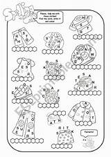 English Coloring Activities Lessons Worksheets Worksheet Teaching Vybrat Nástěnku sketch template