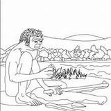Homo Dibujos Erectus Prehistoria Herramientas Cazando Fabricando Magnon Cro Fuego Prehistorico Haciendo sketch template