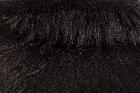 price black longhaired faux fur fakefurshopcom