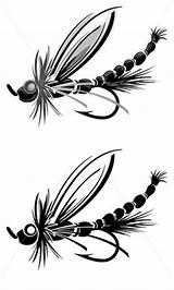 Coloring Fishing Lure Dragonfly Shaped Pages Lures sketch template