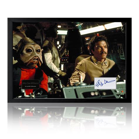 Billy Dee Williams Lando Calrissian Signed Star Wars Framed Display A