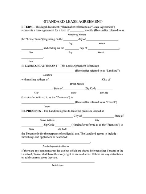 printable commercial lease agreement oklahoma printable templates