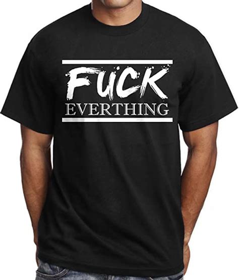 Calidesign Men S Fuck Everything T Shirt Zero 0 No Fucks