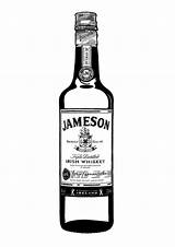 Jameson Whiskey sketch template
