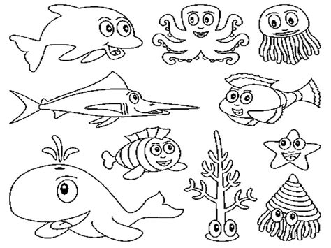 exclusive photo  sea creatures coloring pages albanysinsanitycom