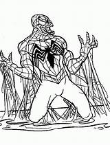 Spyderman Schwarzer Malvorlage Getcolorings Canary Cartoon Venom Greatestcoloringbook Azcoloring sketch template