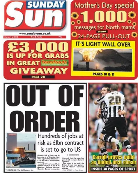 review   sunday sun front pages chronicle