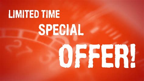 limited time special offer loop looping red image with