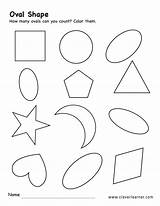 Oval Shape Activity Shapes Worksheet Worksheets Preschool Count sketch template