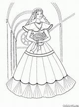 Coloring Dress Colorare Sposa Disegni Noiva Sposi Colorkid Novias Braut Malvorlagen Longo Bridal Noivas Spose Bambini Ragazze sketch template