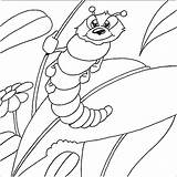 Caterpillar Hungry sketch template