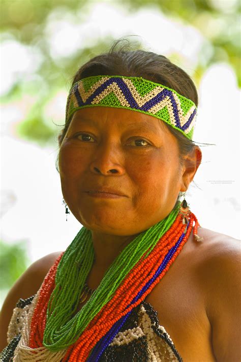 Embera Indian Women In Native Costume At The Ellapuru