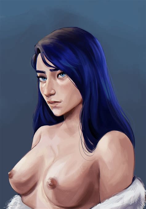rule 34 1girls arcane arcane caitlyn blue hair breasts caitlyn