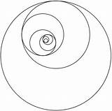 Golden Ratio Fibonacci Spiral Zentangle Circle Making Templates Circles Geometric Math Patterns Tattoo Doodle Designs Zentangles Template Geometry Things Draw sketch template