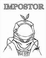 Impostor Coloriage Ausmalbilder Coloringbay Astronaut sketch template