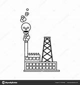 Factory Pollution Drawing Getdrawings sketch template