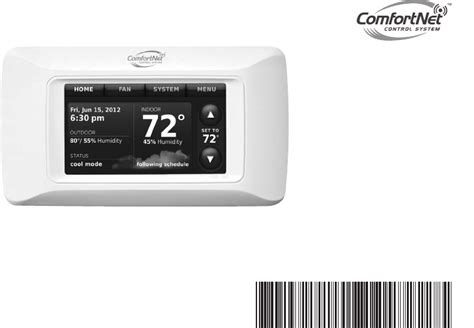 comfortnet ctk thermostat operating manual  viewdownload