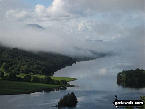 Schiehallion Poking Out Of The Mist In The River Tay To Rannoch Moor