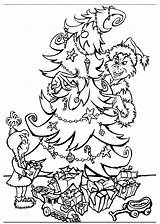 Grinch Coloring Pages Christmas Printable sketch template
