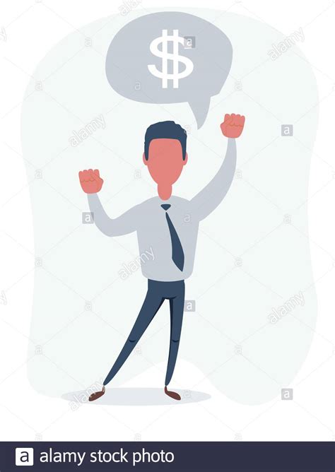 cartoon man shouting yes stock vector images alamy