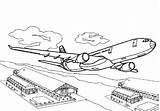 Aviones Airbus Transportes sketch template
