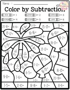 coloring pages color  number math worksheets  kids multiplying