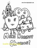 Coloring Healthy Pages Health Food Good Protein Kids Sheets Eating Printables Choices Colouring Habits Nutrition Printable Color Getcolorings Group Related sketch template