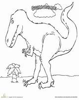 Giganotosaurus Rex Apatosaurus sketch template