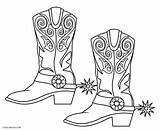 Cowboy Hat Boots Drawing Getdrawings Cowgirl sketch template