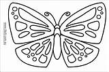 Coloring Butterfly Outline Pages Kids Printable Adults sketch template