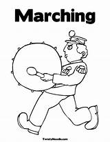 Marching Band Pages Coloring Getcolorings Printable Color sketch template
