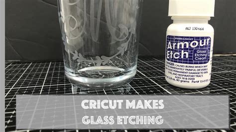 Easy Glass Etching Under 5 Mins Using Armour Etch Cream And Cricut