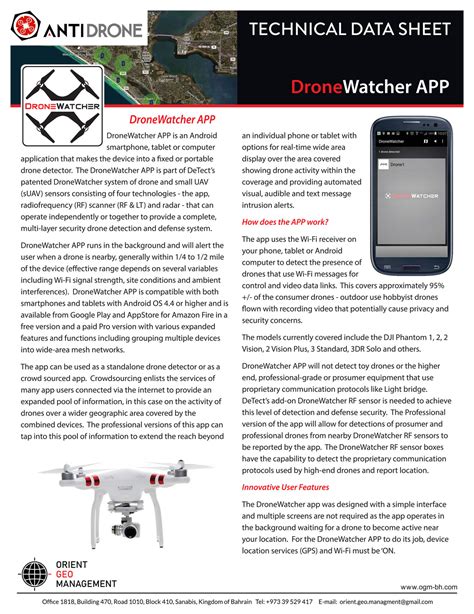 drone watcher app orient geo group