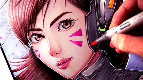 let s draw d va from overwatch fan art friday youtube