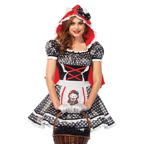 sexy adult little red riding hood mini dress masquerade cosplay costume