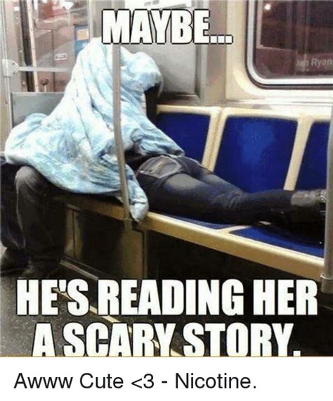 maybe ryan he s reading her a scary story a cute