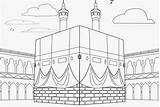 Miraj Wal Isra Kabah Mosque sketch template