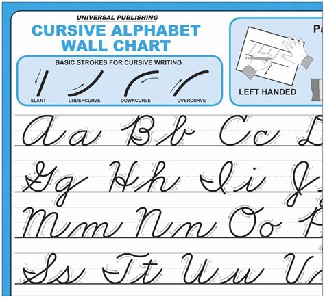 cursive alphabet chart printable alphabetworksheetsfreecom