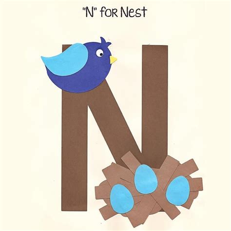 nest alphabet art   great   teach young children