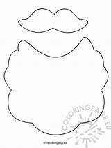 Mustache Santa Beard Claus Coloring Pages Make Template Cut Anchor Balloons Clipart Clip Reddit Email Twitter Coloringpage Eu sketch template