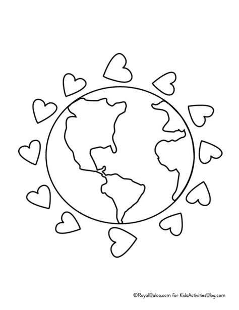 earth coloring pages  preschoolers