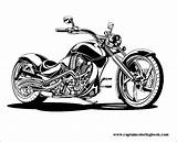 Motorbikes Coloring Choppers Pages Edit Pm sketch template
