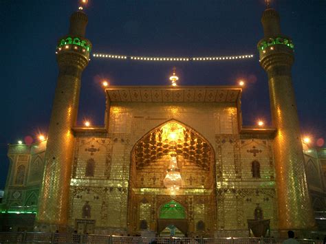 nocturnal view  imam alis holy shrine  najaf irak galeria de