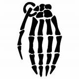 Grenade Hand Logo Gloves Vector Stencil Skull Skeleton Stencils Eps Cartoon Skeletons Clip Hands Pdf Skateboard Search Google Logos Decals sketch template
