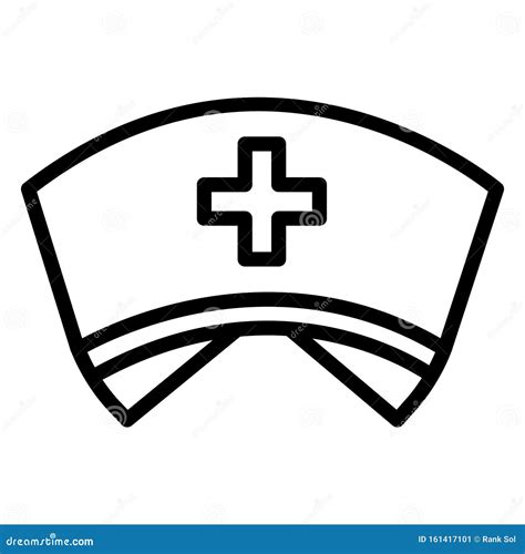 nurse hat isolated vector icon    easily modified  edit