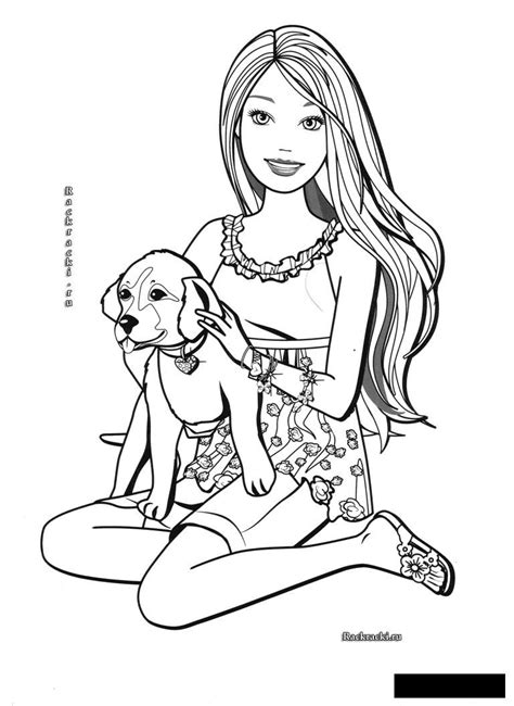 puppy coloring pages barbie coloring pages barbie coloring