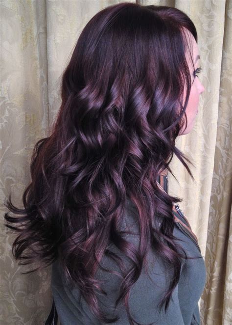 Gorgeous Shiny Dark Plum Hair Perfect Way To Add Some