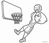 Basketball Coloring Pages Sports Printable Kids sketch template