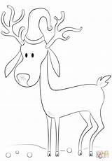Coloring Pages Getdrawings Vixen Reindeer sketch template